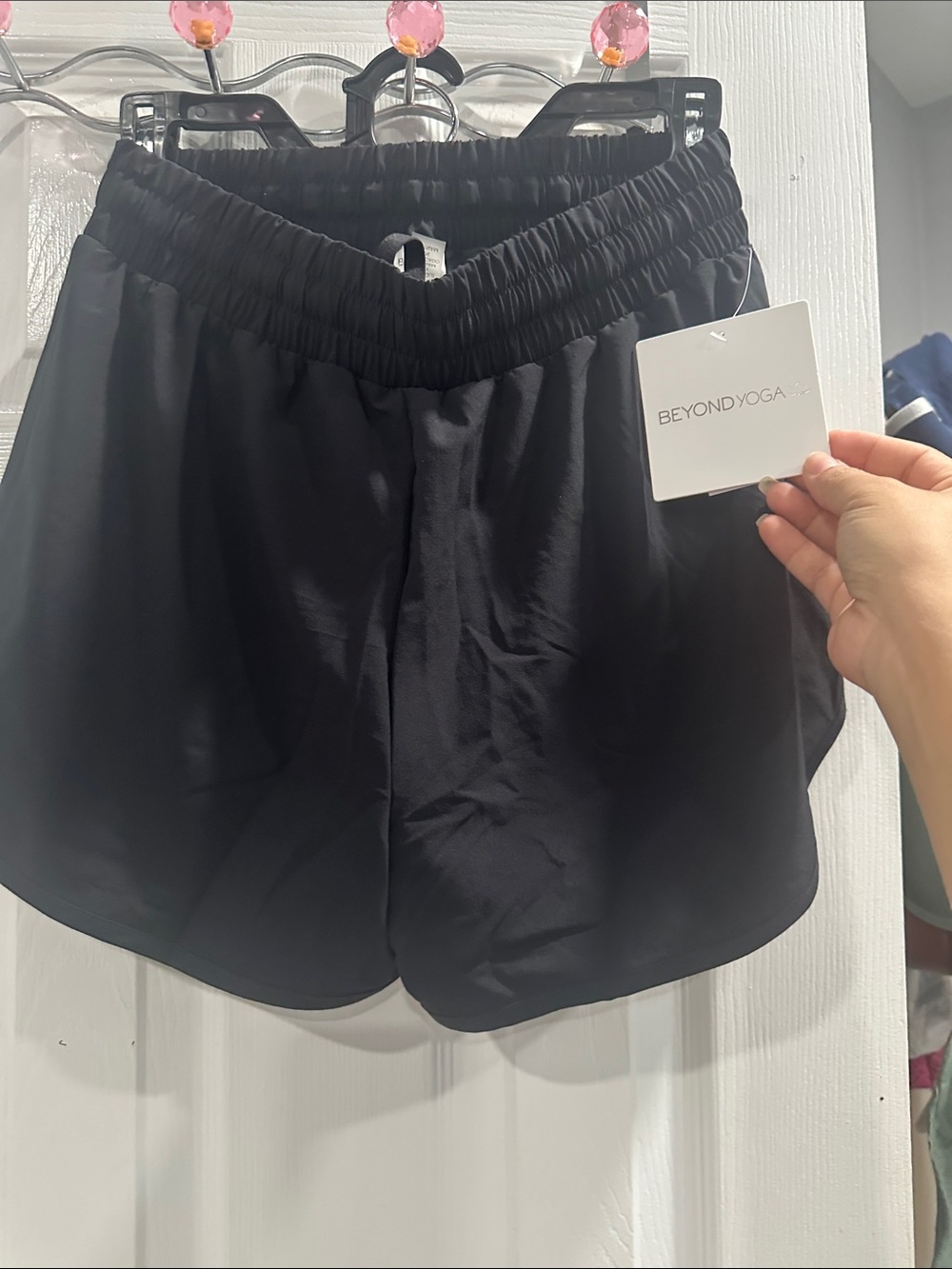 Beyond Yoga Black High-Rise Athletic Shorts